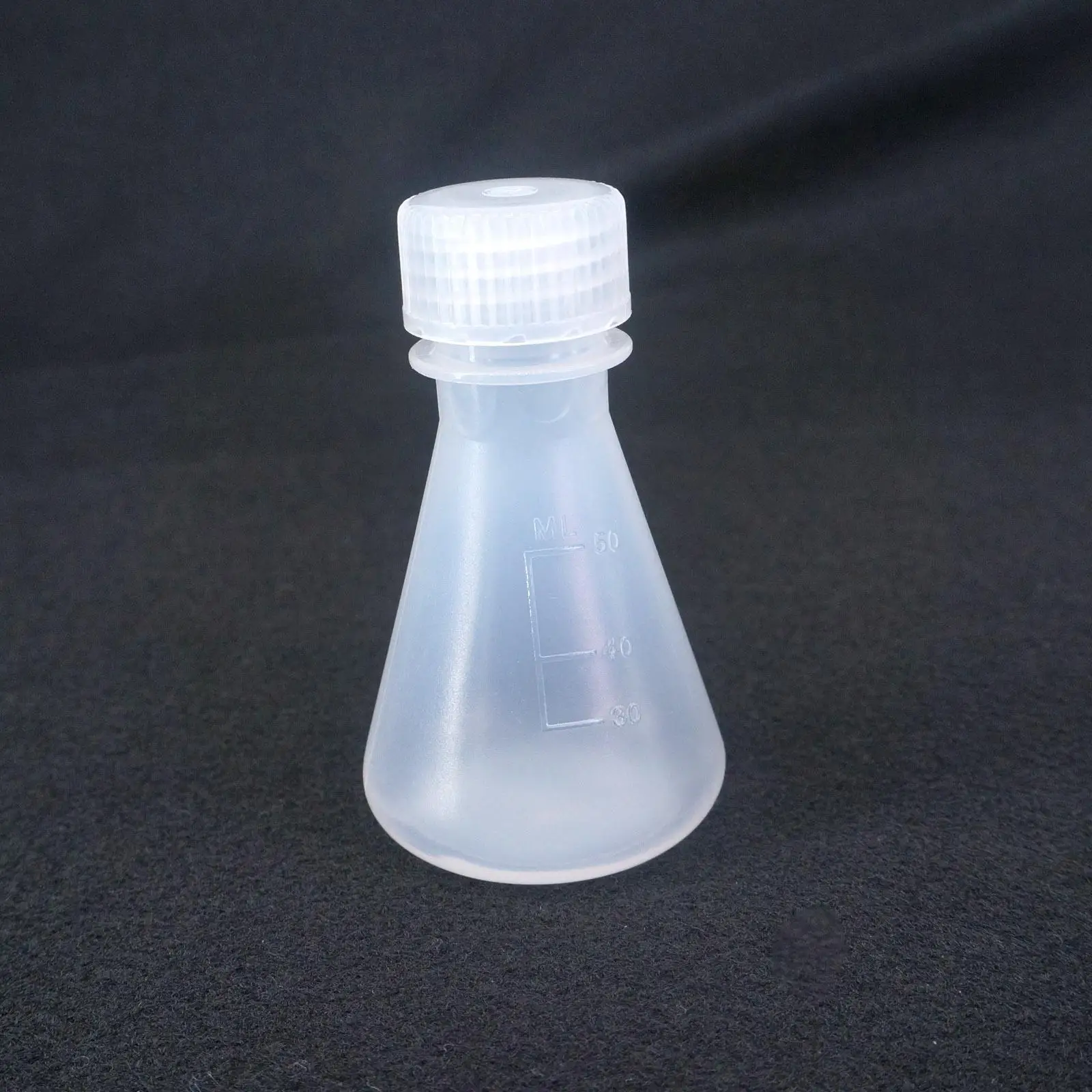 50ML PP Conical Erlenmeyer Flask Bottle With Cap Lab Teaching Experiment | Канцтовары для офиса и дома