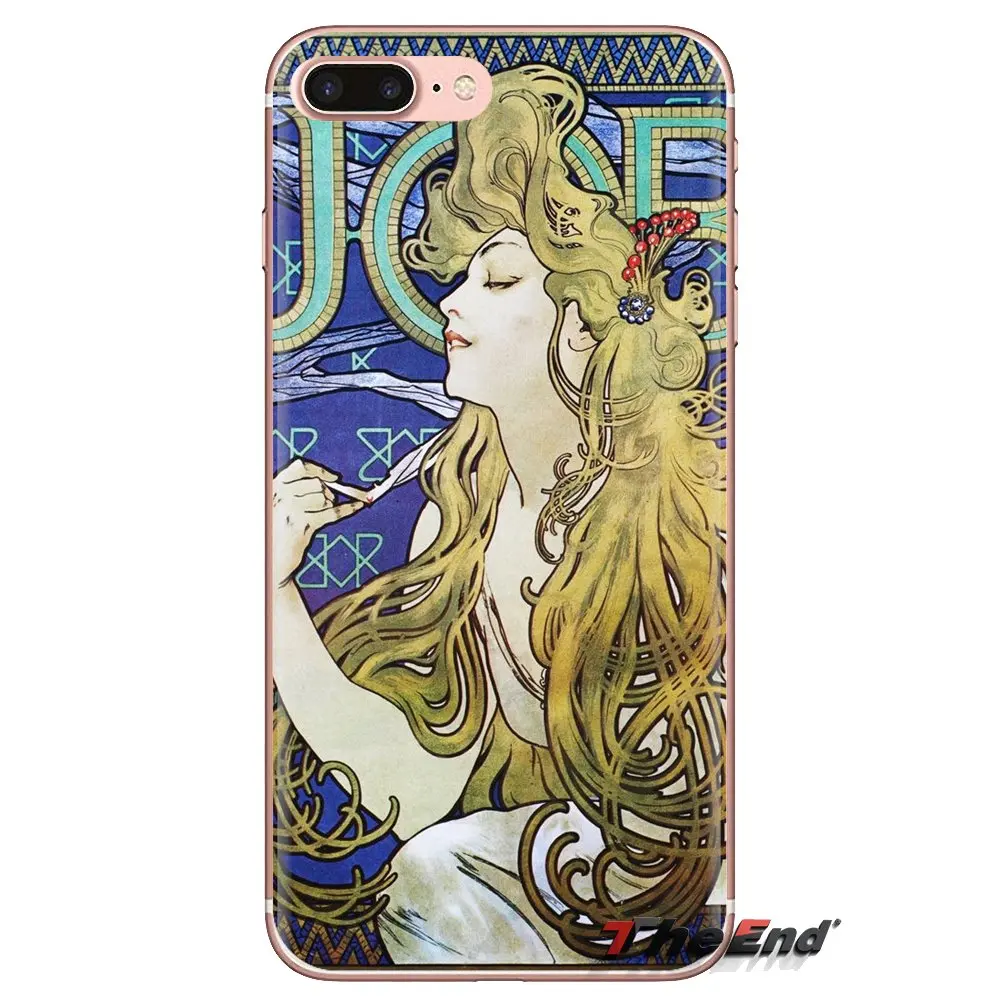 art poster ALPHONSE MUCHA For Oneplus 3T 5T 6T Nokia 2 3 5 6 8 9 230 3310 2.1 3.1 5.1 7 Plus 2017 2018 Soft Transparent Bag Case |