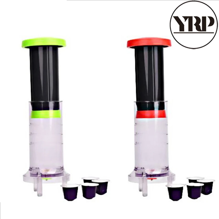 YRP портативная Кофеварка Es пресс o французский пресс бытовой DIY Кофе Чай Airpots капельная Ex пресс кофе капсула фильтр машина