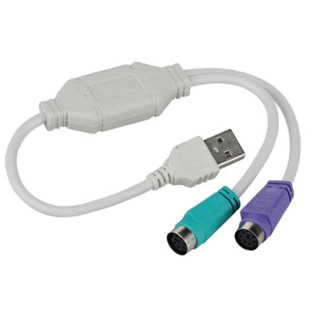 USB кабель переходник типа папа в PS/2 PS2 Мама адаптер шнура конвертера с клавиатурой