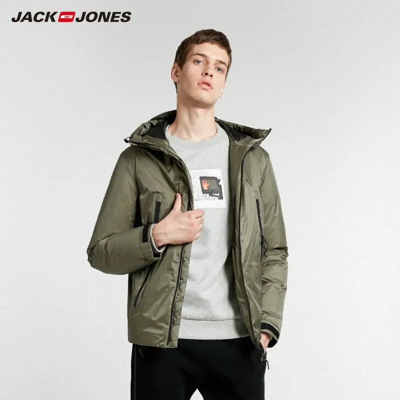 JackJones мужской пуховик с капюшоном парка пальто верхняя одежда мужская