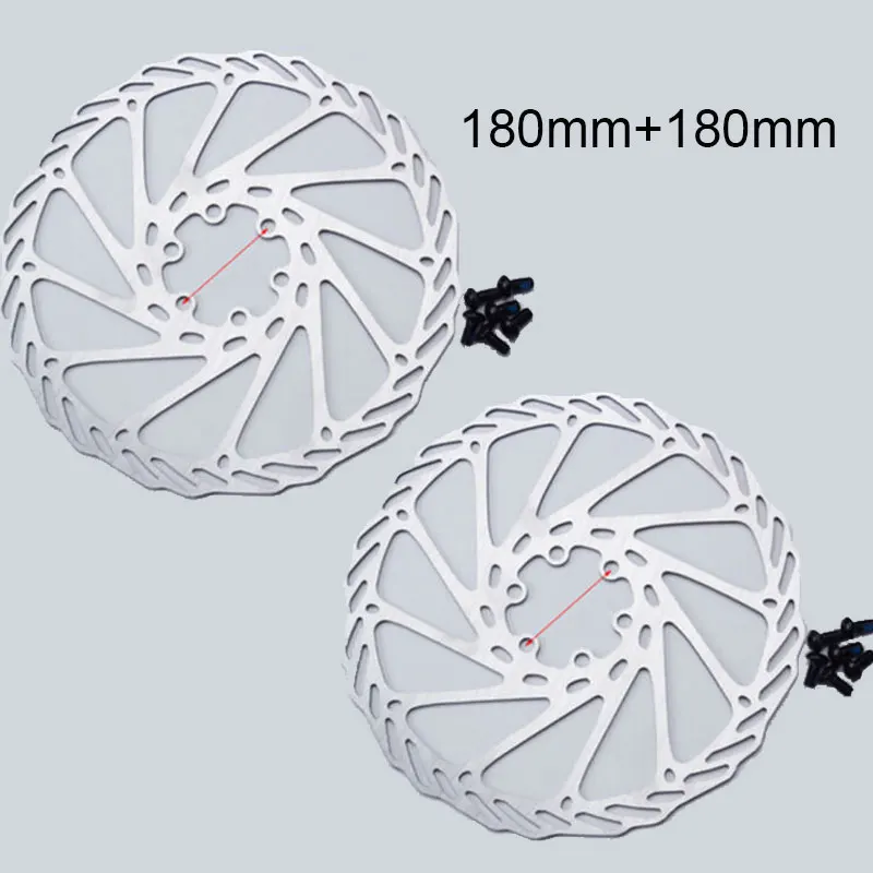 2PC-180-180mm Тормозной диск для горного велосипеда G3 MTB велосипедный дисковый тормоз 160 мм/180 мм из нержавеющей стали Avid велосипед кассета тормозной диск ротор - Цвет: 2PC-180-180mm