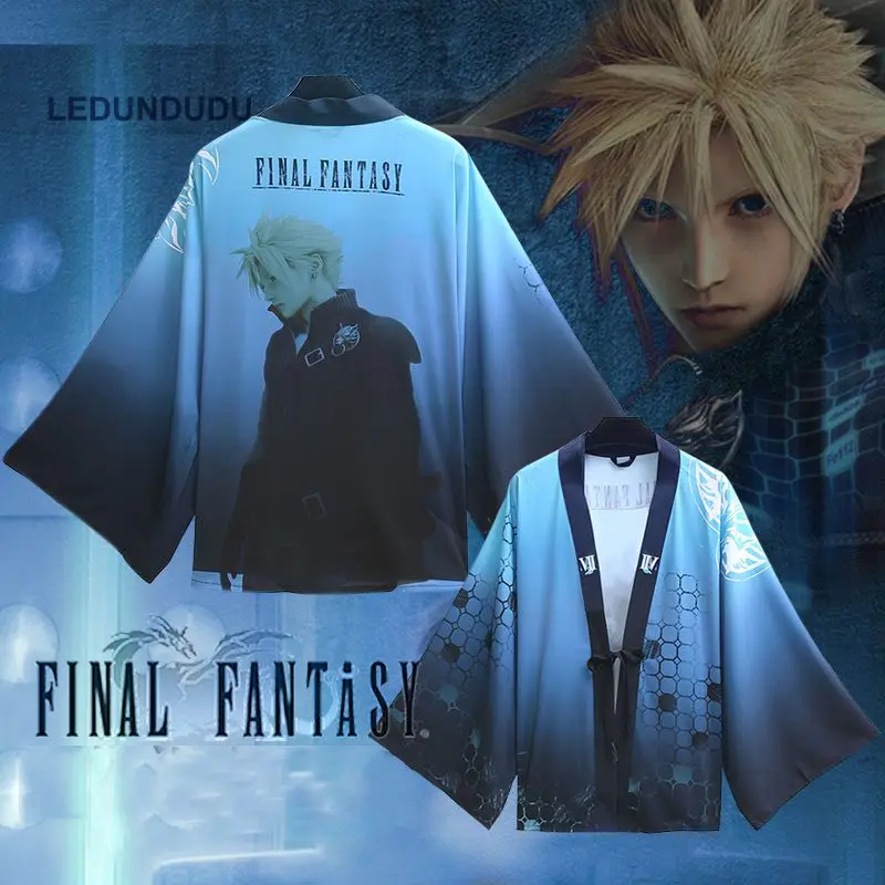 Final Fantasy Kantai шифоновая Пижама плащи косплей костюм кимоно юката облачная полоска