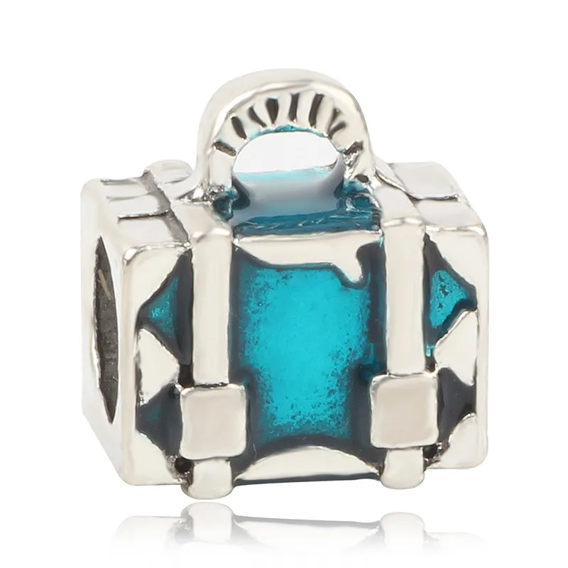 AIFEILI шарик подарок ретро серебро DIY Fit Pandora браслет девушка индивидуальность оригинальные ювелирные изделия Европейский Шарм шар багажник стекло
