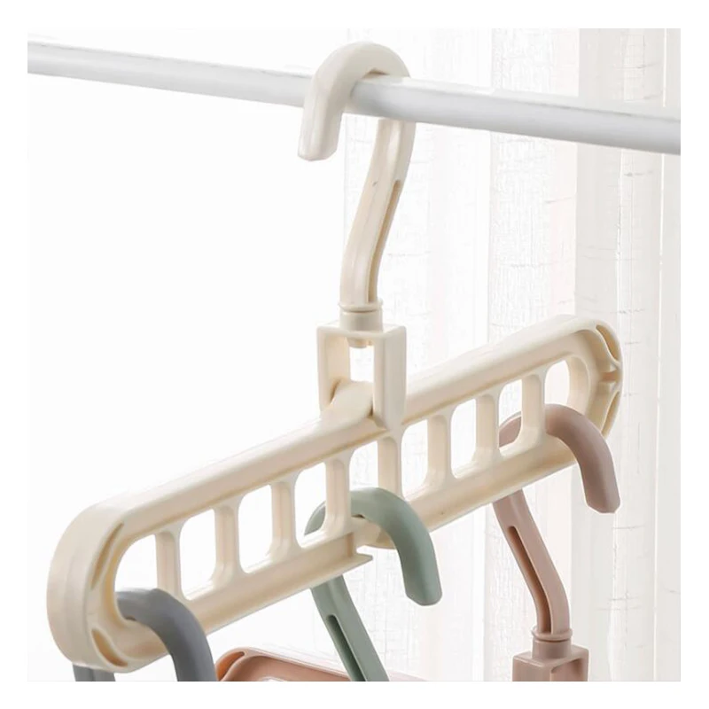 Multi Plastic Clothes Hanger Support Circle On-Slip Velvet Drying Rack Hanging Laundry Towel | Дом и сад