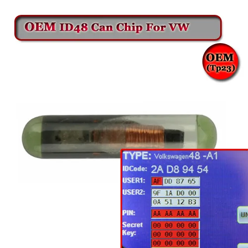 

OEM Glass ID48 Can Transponder Chip For VW