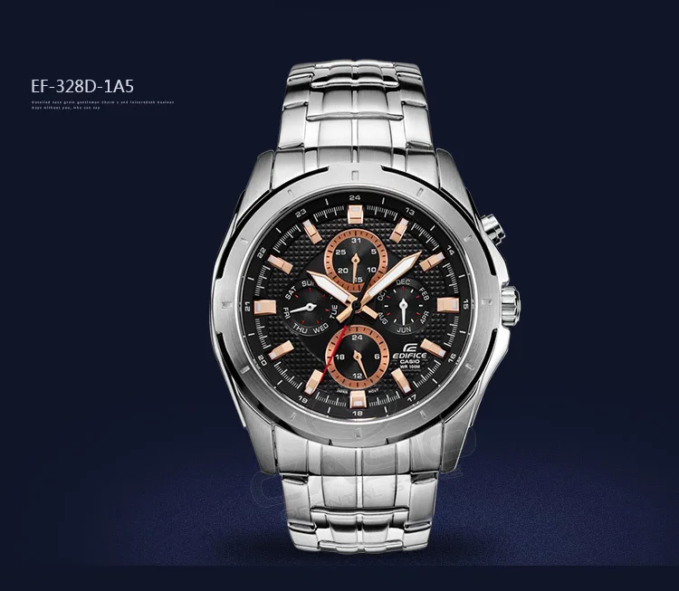 Casio edifice часы цифровые часы мужчин водонепроницаемые бизнес таблица relogio masculino часы ef-328d