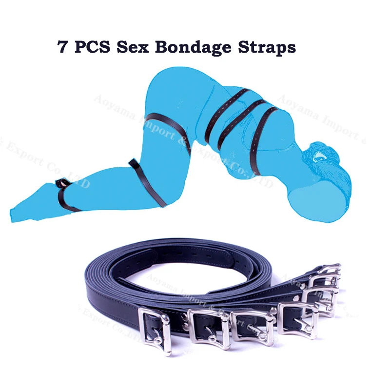 Кожаные наручники для рабыни полное ограничение тела BDSM секс фетиш страпы набор универсальный взрослый эротический магазин игрушек для пары.