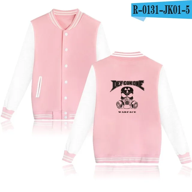 pink and white Геймер битва фронты WARFACE толстовка бейсбольная куртка Мужская/женская униформа пальто camisa masculina аниме размера плюс куртки одежда - Цвет: pink and white