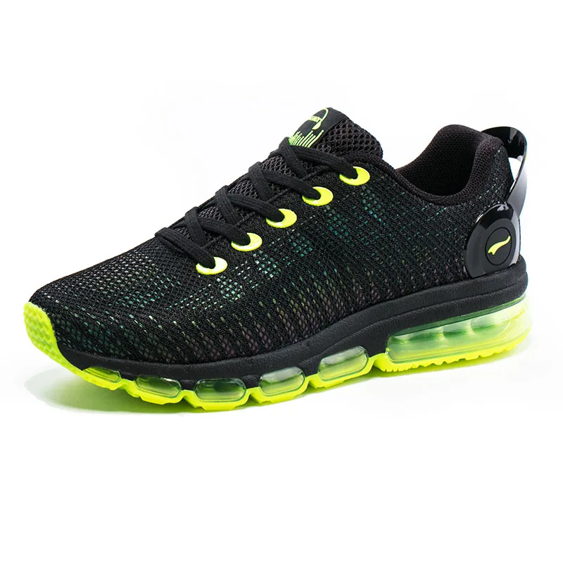 Light Green ONEMIX мужские кроссовки для бега с высоким берцем, крутые Светоотражающие вамп с воздушной подушкой, тренировочные спортивные беговые кроссовки размера плюс - Цвет: Light Green