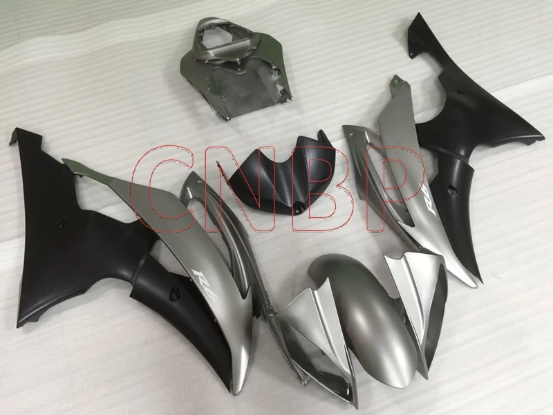 Bodywork for YAMAHA YZFR6 2008 - 2015 Silver Black Fairings YZF R6 2009 Body Kits 2013 no paint |
