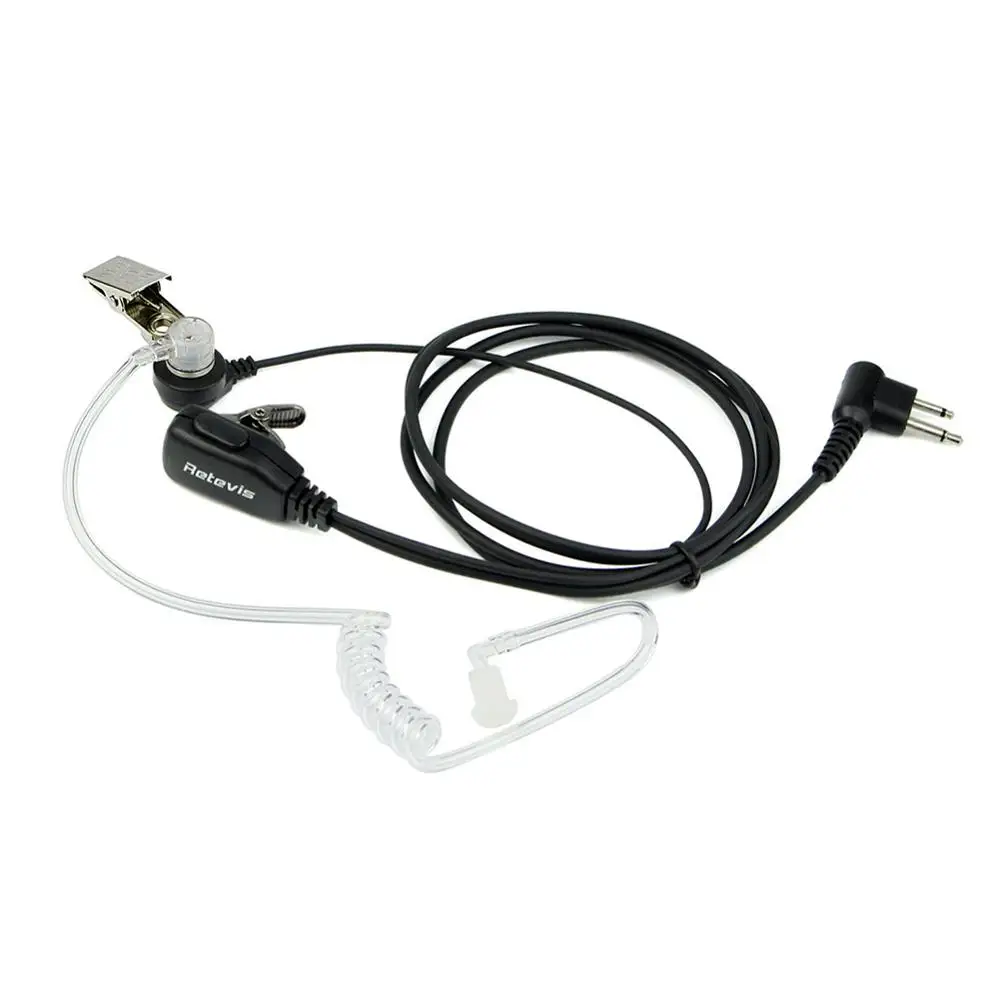 Радио Walkie наушники Air Acoustic Tube наушник 2 Pin PTT прозрачная гарнитура для Kenwood HYT BAOFENG UV
