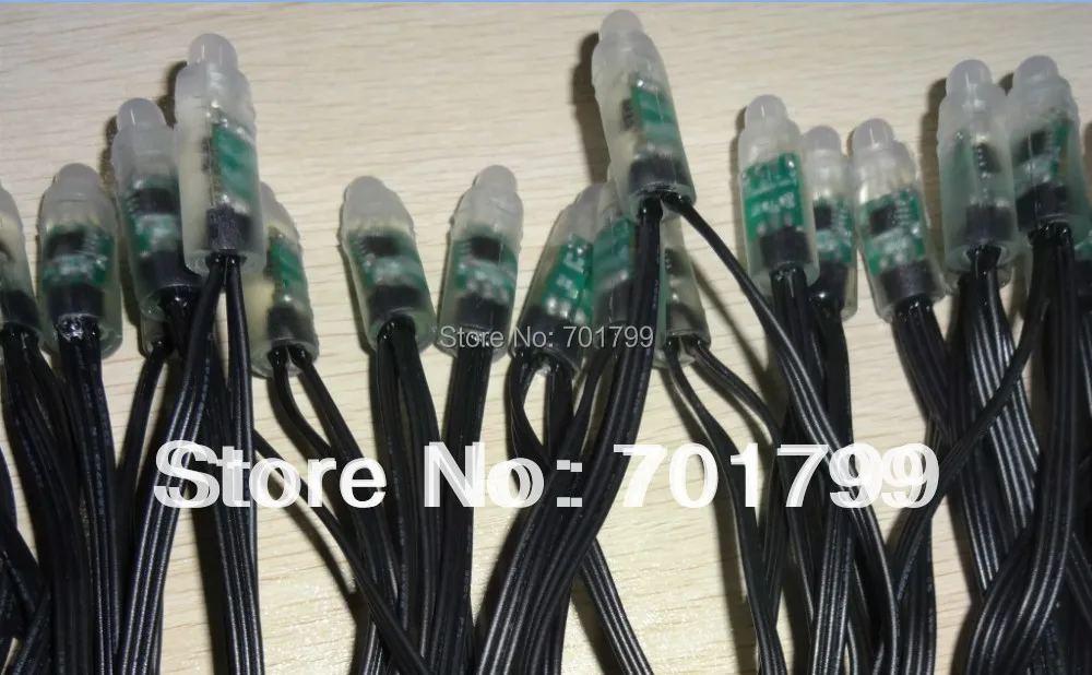 Промоуон! DC5V 50 узлов WS2811 пиксельный свет 12 мм диаметр IP68 Номинальная 256 Серая