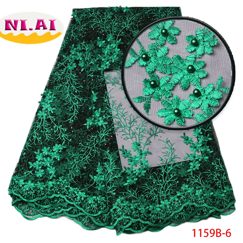 Вышитая бисером кружевная ткань аппликации серебряного цвета для свадьбы