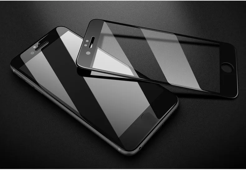 Закаленное 3d стекло с закругленными краями и полным покрытием для IPhone 6 7 Plus