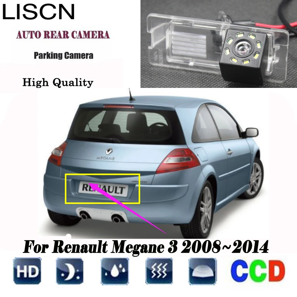 

rear view camera for Renault Megane 3 2008 2009 2010 2011 2012 2013 2014 backup Camera/Night Vision/CCD/License Plate camera
