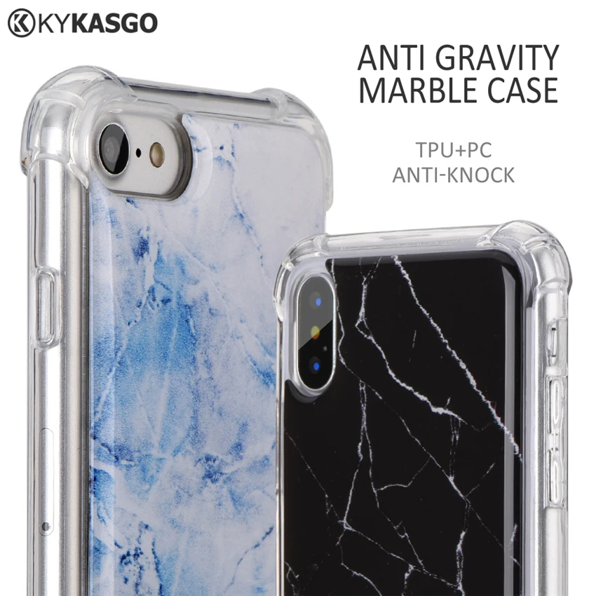 Anti Gravity Sticky Marble Coque Case For Iphone X 7 6 s 6s 8 Plus 5S Cover Hybrid TPU Fashion Stick On The Wall Back Skin |