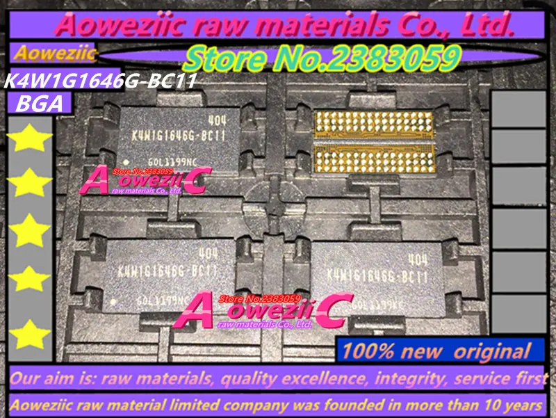 

Aoweziic 100% new original K4W1G1646G-BC11 BGA Memory chip K4W1G1646G BC11