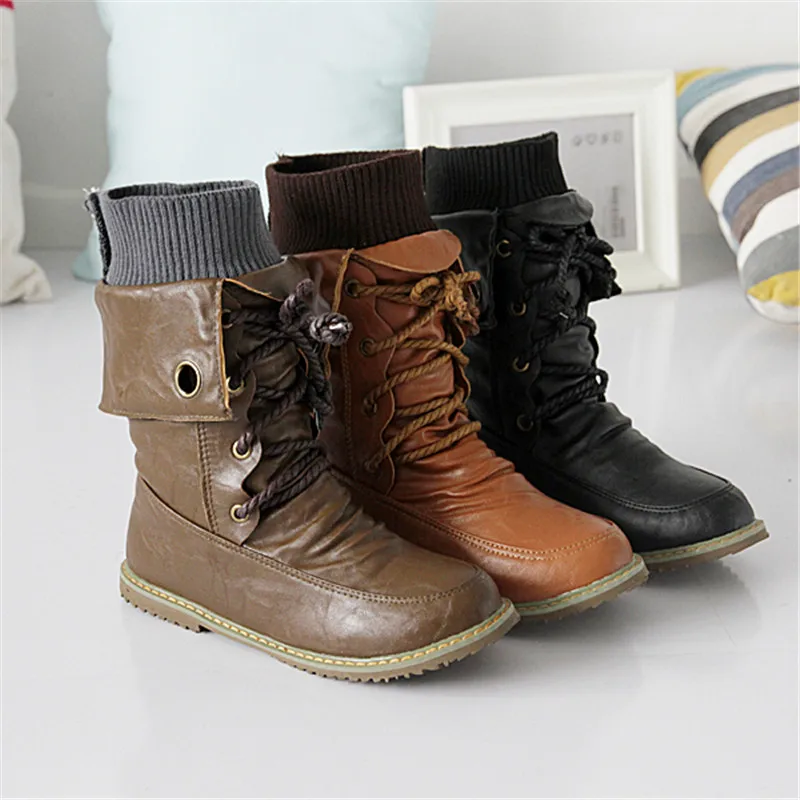 Женские ботильоны из ПУ кожи на плоской подошве|boots flats|ankle boots for womenfashion |