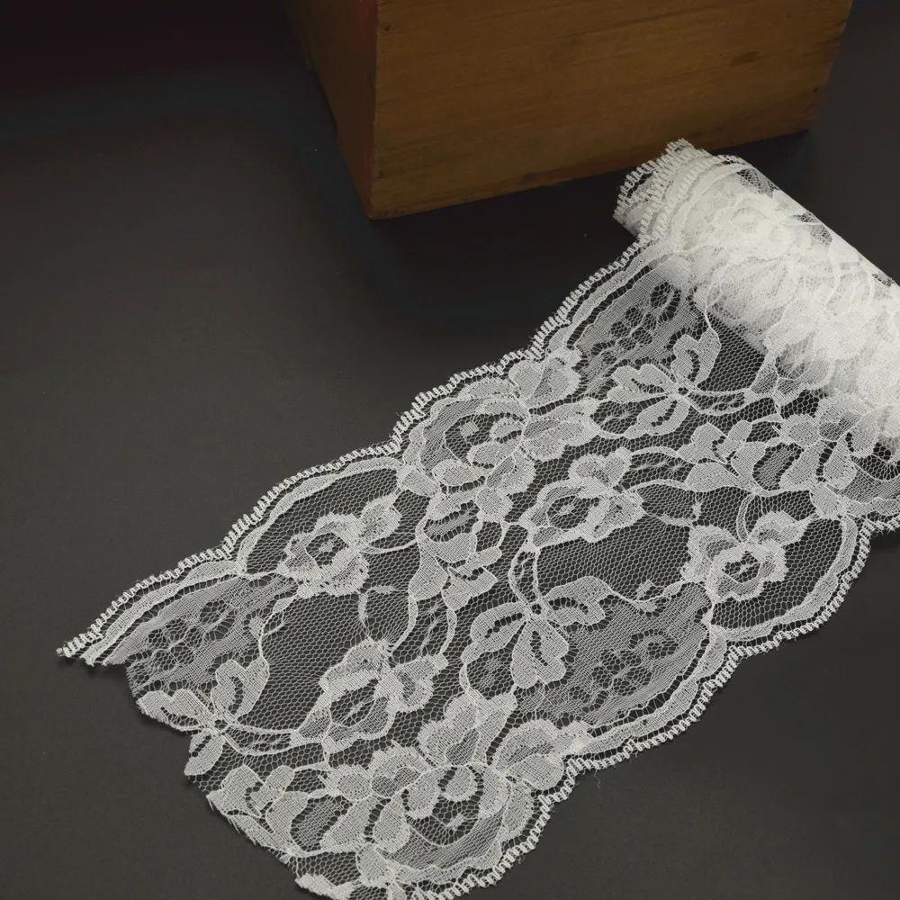 100 ярдов 13 см широкая сетчатая кружевная отделка лента плоская великолепные