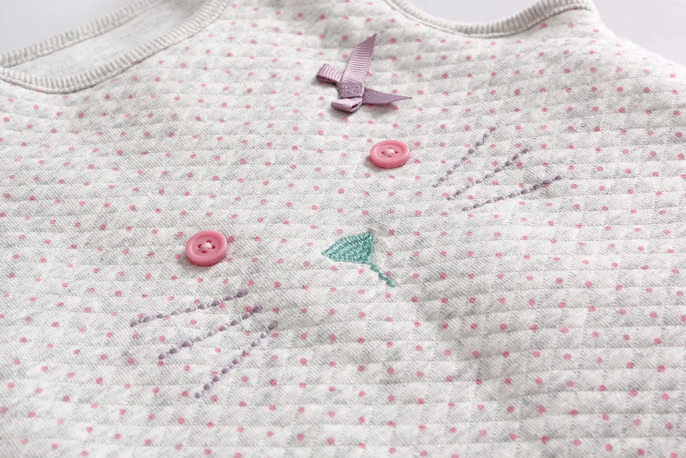 2018 осенне зимний плотный комплект одежды для маленьких девочек детский