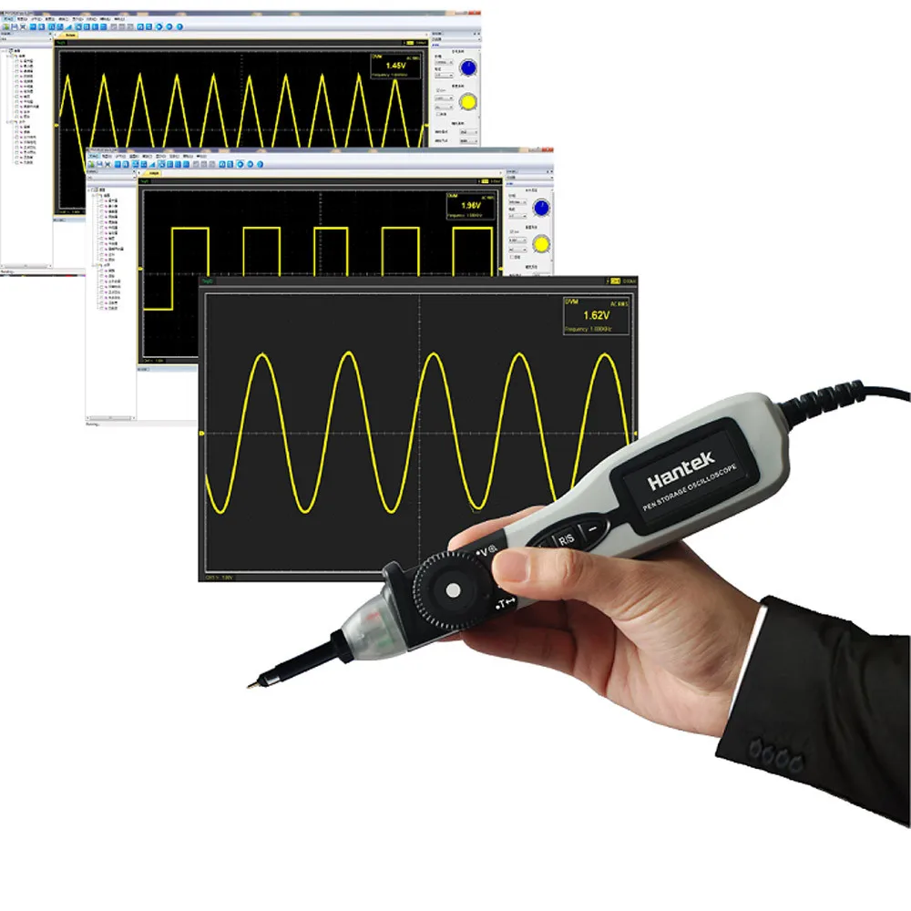 Цифровой осциллограф Hantek PSO2020 Портативный Ручка Тип хранения ручной Oscilocopio USB PC 1 канал 20 МГц диагностический инструмент