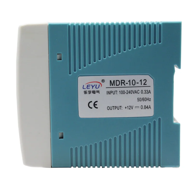 LEYU MDR 10 24 10W 24V 0.42A одиночный выход импульсный источник питания промышленный din