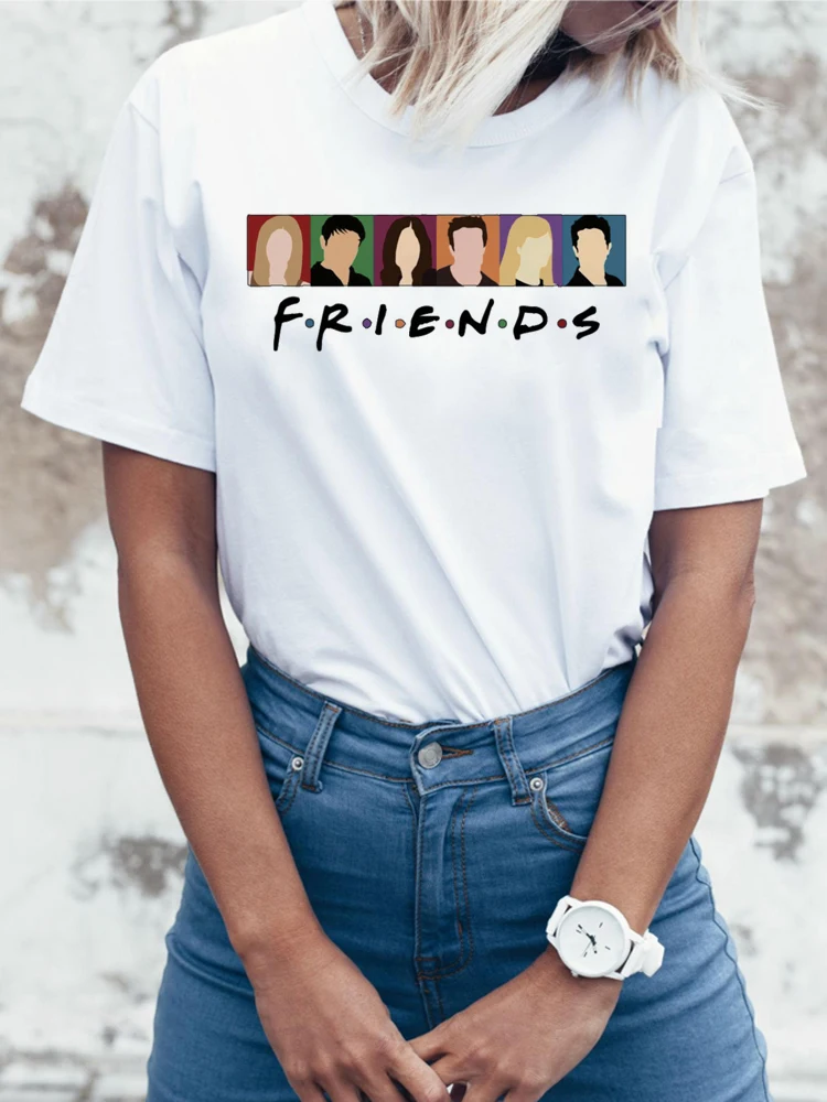 TEEHEART Friends винтажная ТВ шоу для взрослых женщин женская футболка Топ с короткими