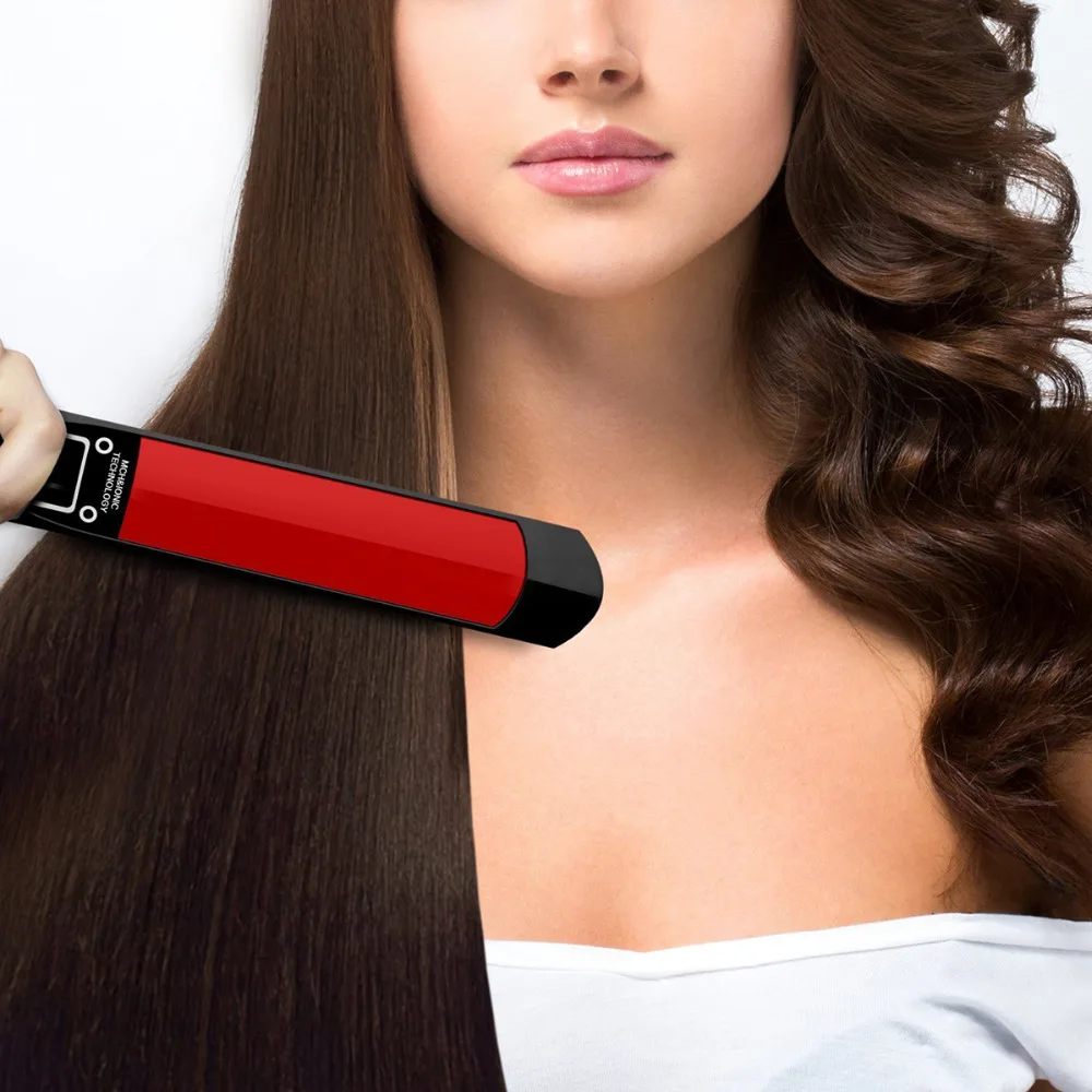 Выпрямитель для волос 470 ℉ Титановая пластина Flat Iron 240г. ℃ Высокотемпературные