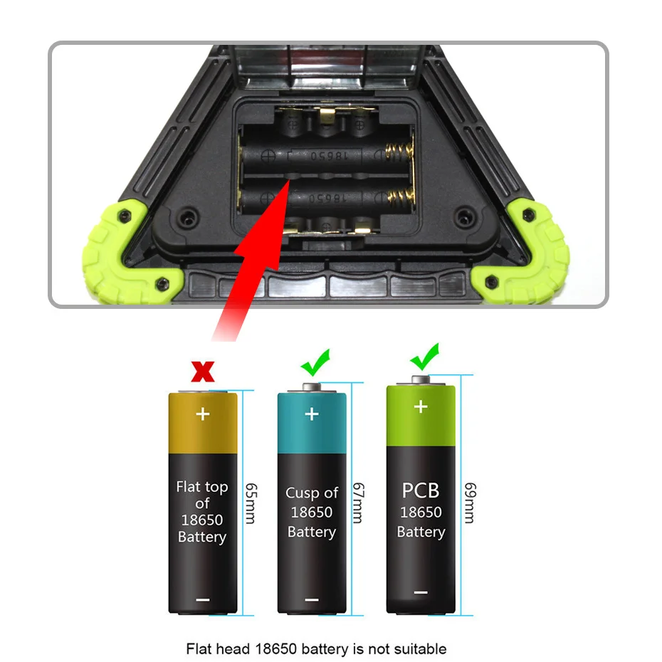 COB светодиодный рабочий свет лампа для осмотра USB Перезаряжаемый 20 Вт Портативный