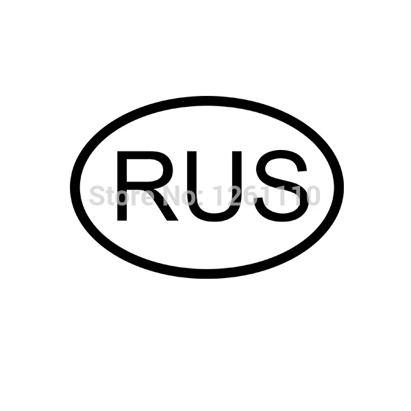 Рус Россия страна код Овальный JDM фотография автомобиль грузовик бампер наклейка