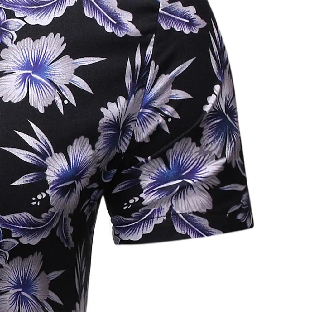 

MISSKY Mens Summer Beach Hawaiian Shirt 2020 Brand Short Sleeve Floral Shirts Men Casual Holiday Vacation Clothing Camisas