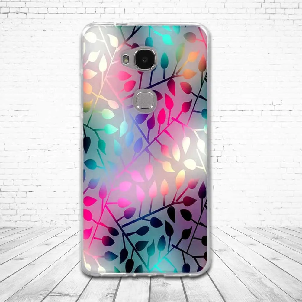 Мягкие силиконовые чехлы для Huawei Honor 5X роскошный мультяшный чехол с полной