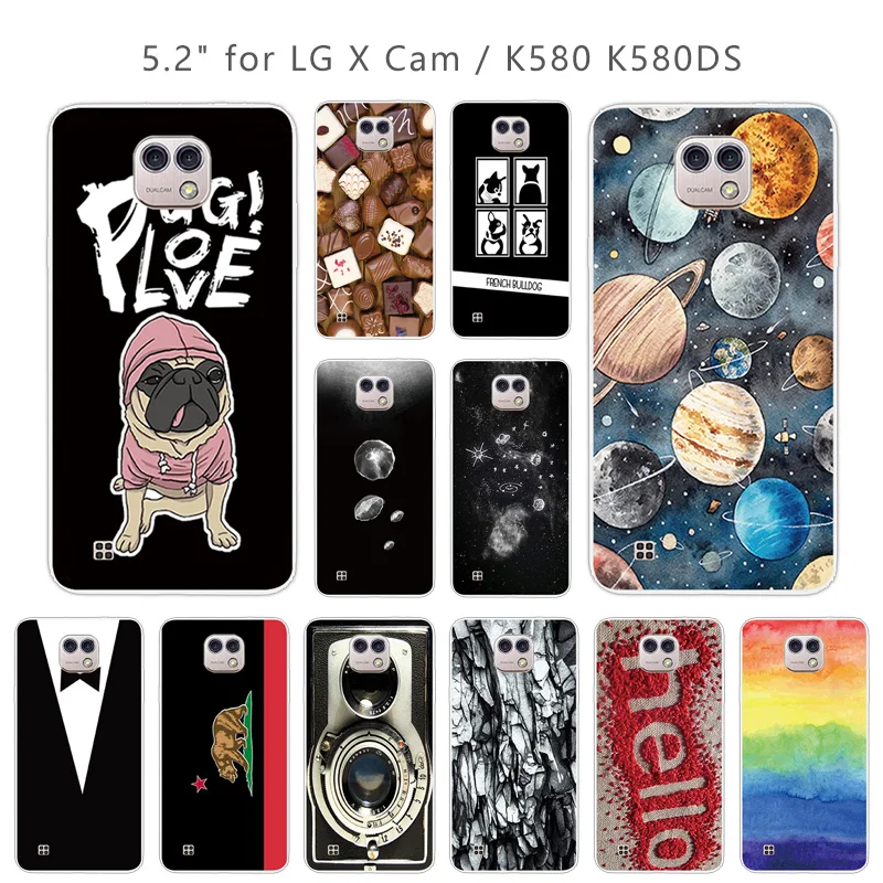 Чехол s для LG X Cam K580 K580Y Xcam K580DS цветной чехол 5 2 дюйма мягкий силиконовый прозрачный