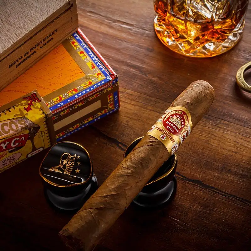 2 шт. COHIBA портативная сигара лоток керамический Настольный держатель для сигары