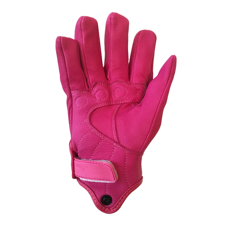 Spoolu etbike fox Women's Gloves Pink Imported Lambskin Motorcycle gloves Locomotive Racing Shoulder Full Finger Cycling | Автомобили