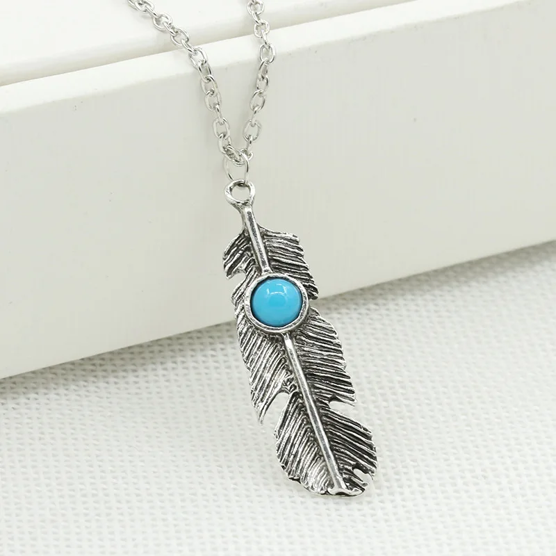Женское Ожерелье с перьями N1010 новое ожерелье в стиле ретро|feather necklace|necklace womenjewelry