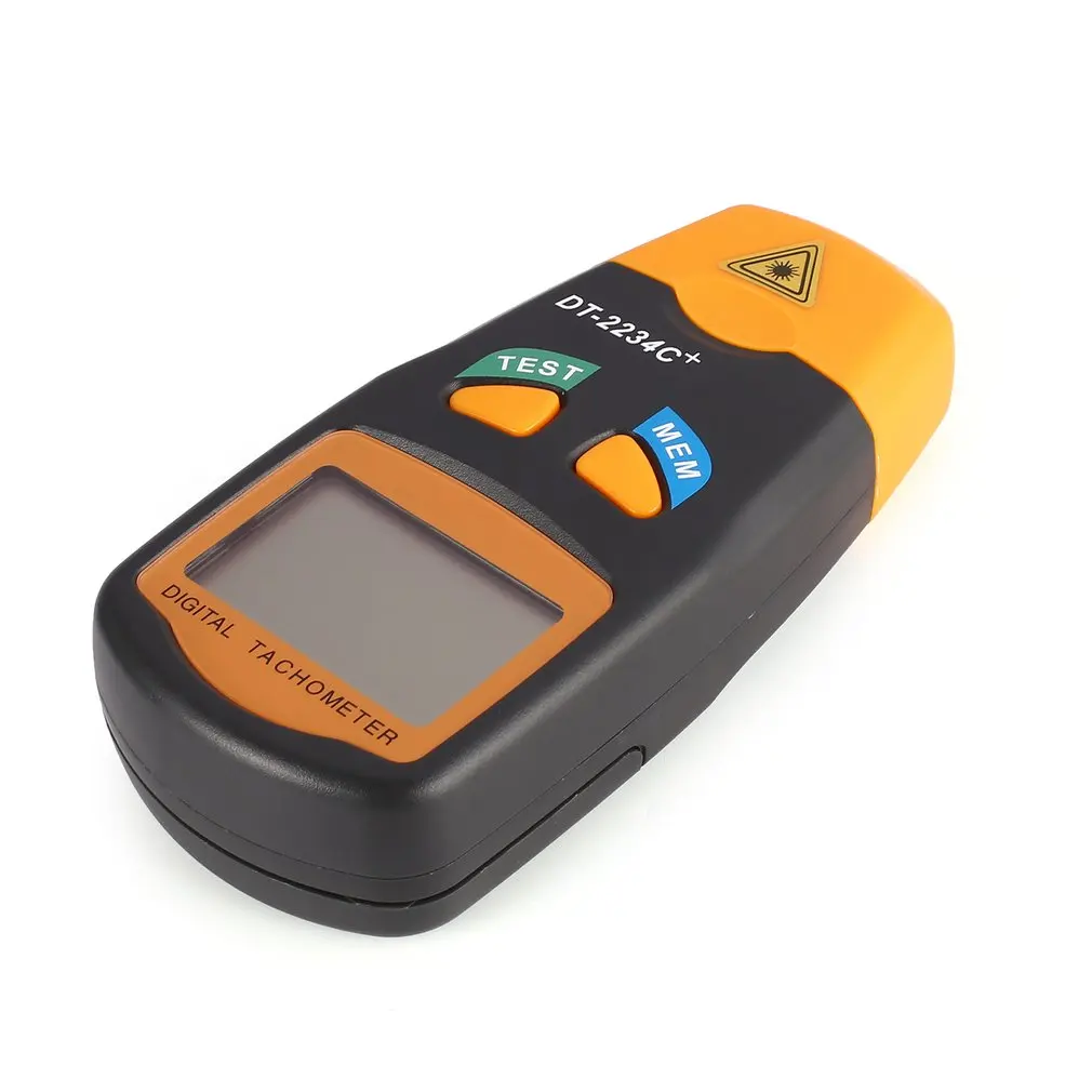 DT2234C + Ручной ЖК цифровой Мини Бесконтактный Лазерный Фото Тахометр RPM измеритель
