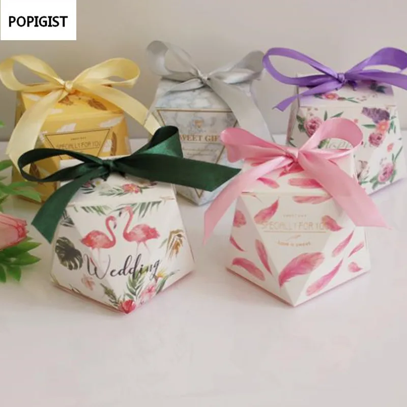 

Wedding Favor Box and Bags Sweet Gift Candy Boxes for Wedding Baby Shower Birthday Guests Favors Event Party Supplies 100pcs