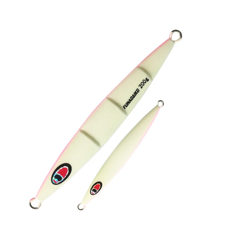 whole luminous FUNADAIKO lead jig Металическая дергающаяся свечение Зебра Рыбалка океан рыболовное судно блесна, приманка, вялая блесна, блесна, дергающаяся приманка, kabura 200g 250g 450g Отсадочная машина - Цвет: whole luminous