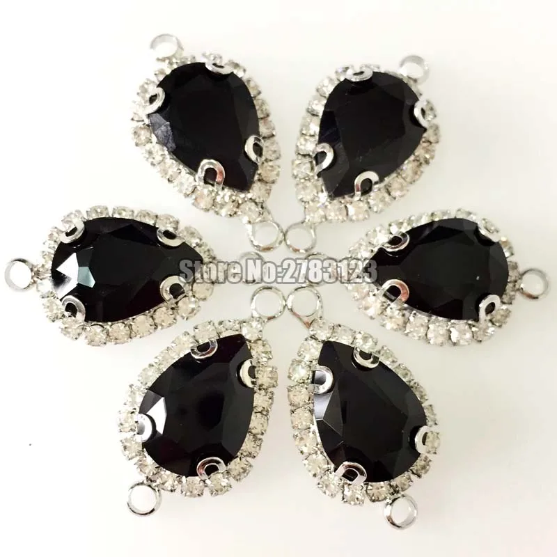 Бесплатная доставка серебряная Нижняя КАПЛЕВИДНАЯ двойная петля прозрачная