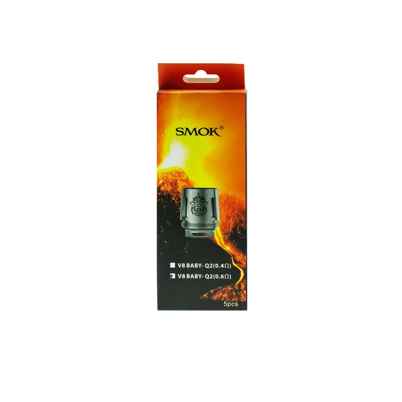 5 шт./лот, Vape Smok TFV8, детский испаритель с катушкой, M2/Q2/T6/T8/X4/T12, катушка для детского танка, Big Baby Alien, 220 Вт, Детский комплект