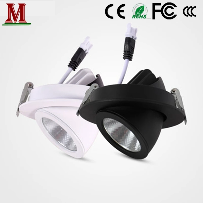 Светодиодный точечный светильник COB 5w7w10w15w20w30w как носовой белый черный входное