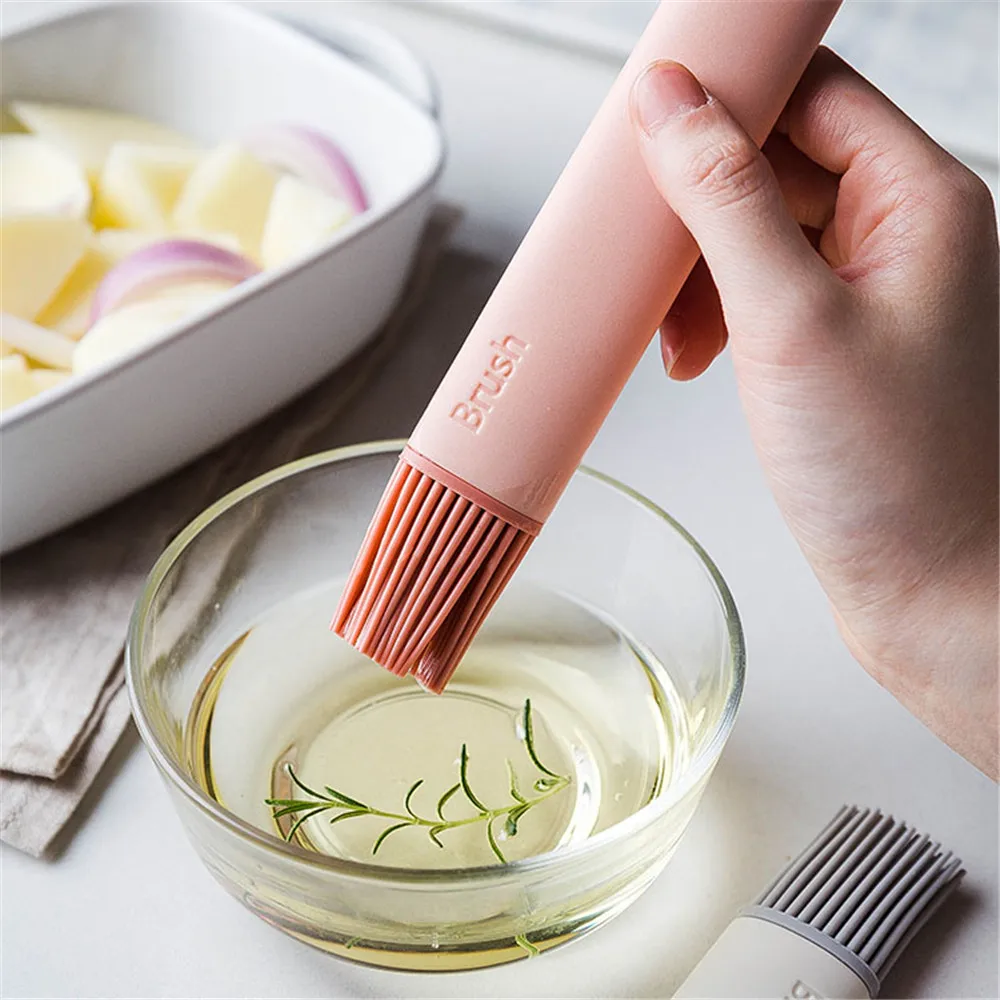 

Silicone BBQ Brush Oil brush Baking Cake Bread Pastry Liquid Oil Butter Steak Pen Tube High Temperature Brush Kitchen Tool 1PC