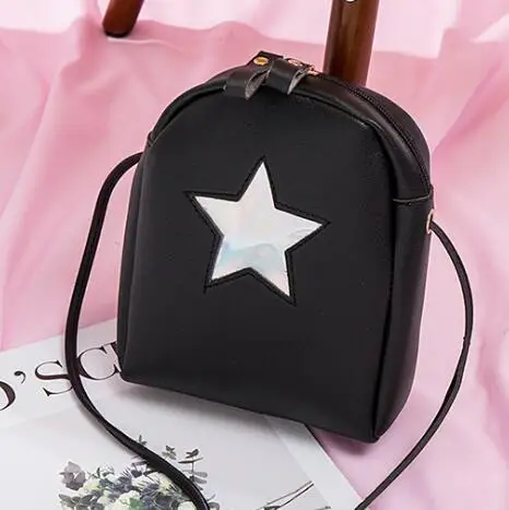 Хит продаж тонкий ремешок женские кожанные сумочки через плечо звездный узор 2019