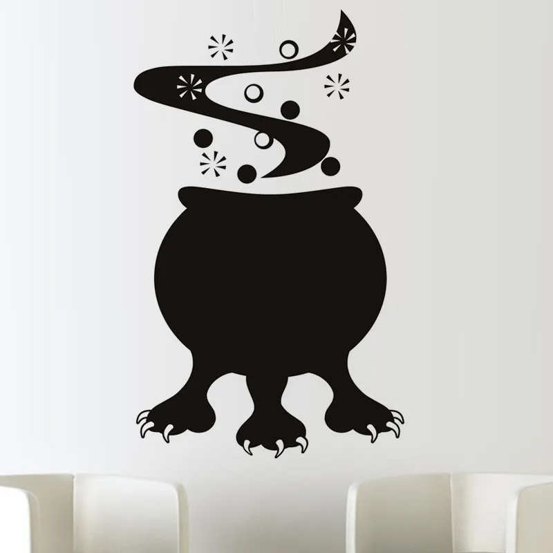 Наклейка на стену в виде монстра Хэллоуин Виниловая наклейка сделай сам для