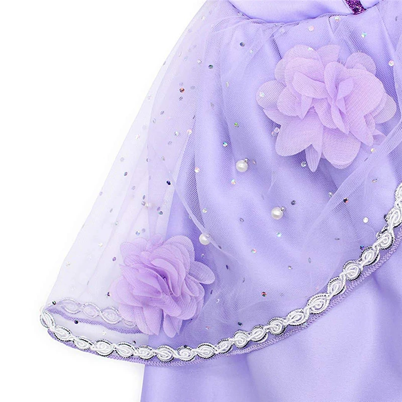 Daylebaby Girl Dress Kid Ruffles Lace Party Custome Sofia Deluxe Costume Fancy Outfit deguisement enfant fille | Детская одежда и