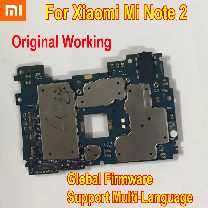 Оригинальная разблокированная материнская плата Xiaomi MI Note 2 Note2 глобальная