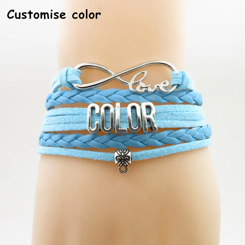 Браслет Бесконечность лошадь любовь лошадь браслет черный браслет лошадь женщина и мужчина браслет