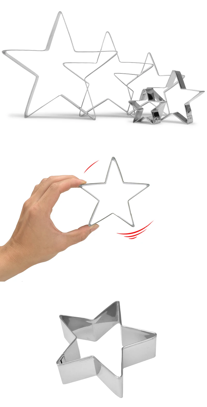 9 шт./компл. Нержавеющая сталь 3D Рождественская елка формы для печения форма для бисквитов DIY формочка для печенья набор